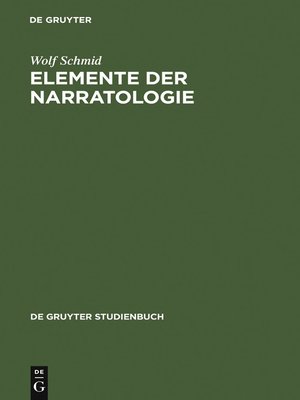 cover image of Elemente der Narratologie
